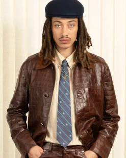 La Cravate Rayée Monogramme