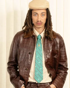 La Cravate Rayée Monogramme