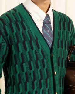 Le Cardigan Torsades Bicolore