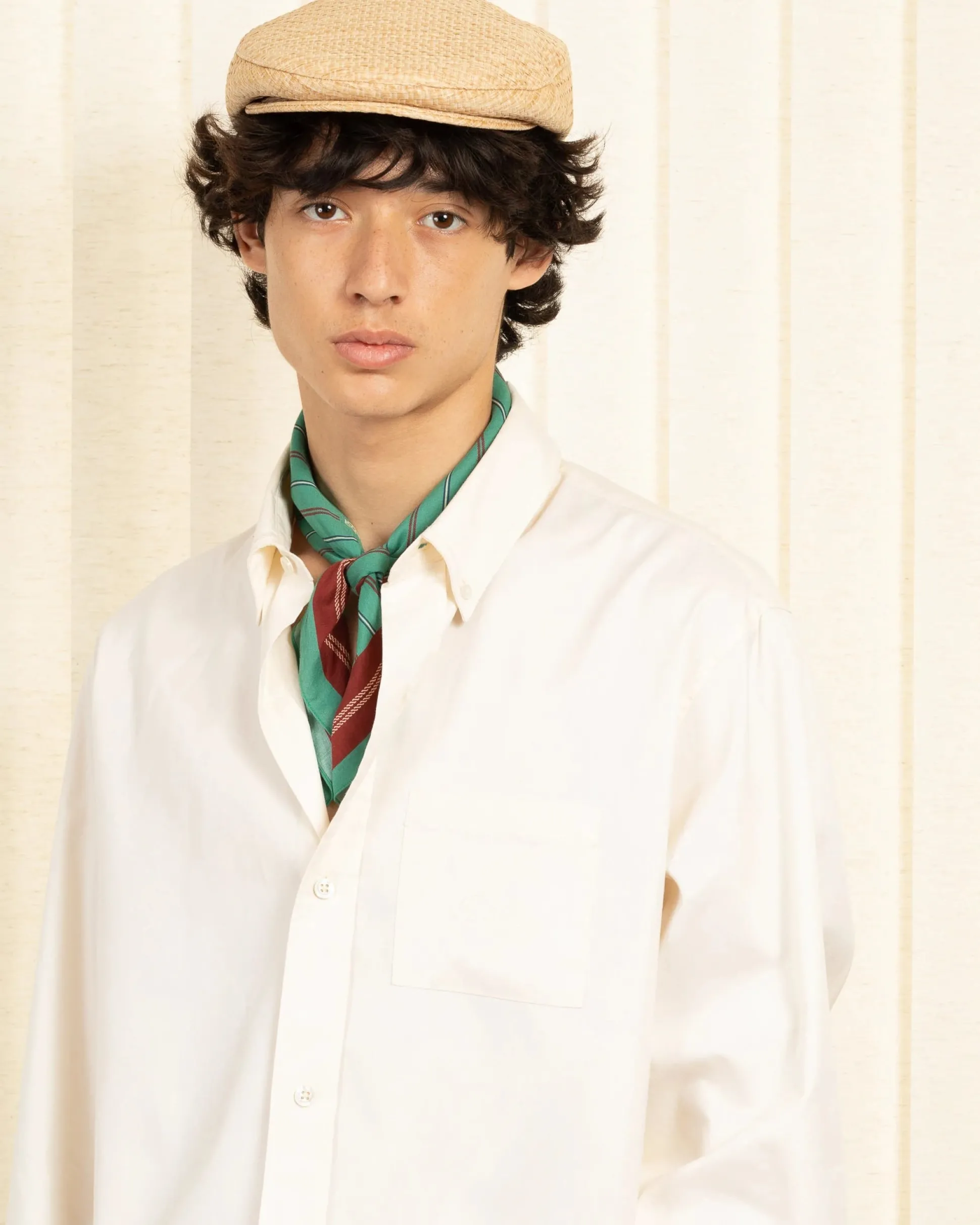 Le Foulard Rayé Monogramme