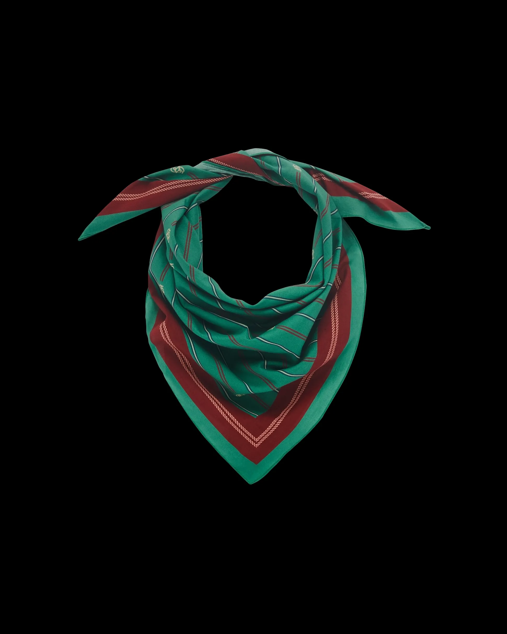 Le Foulard Rayé Monogramme